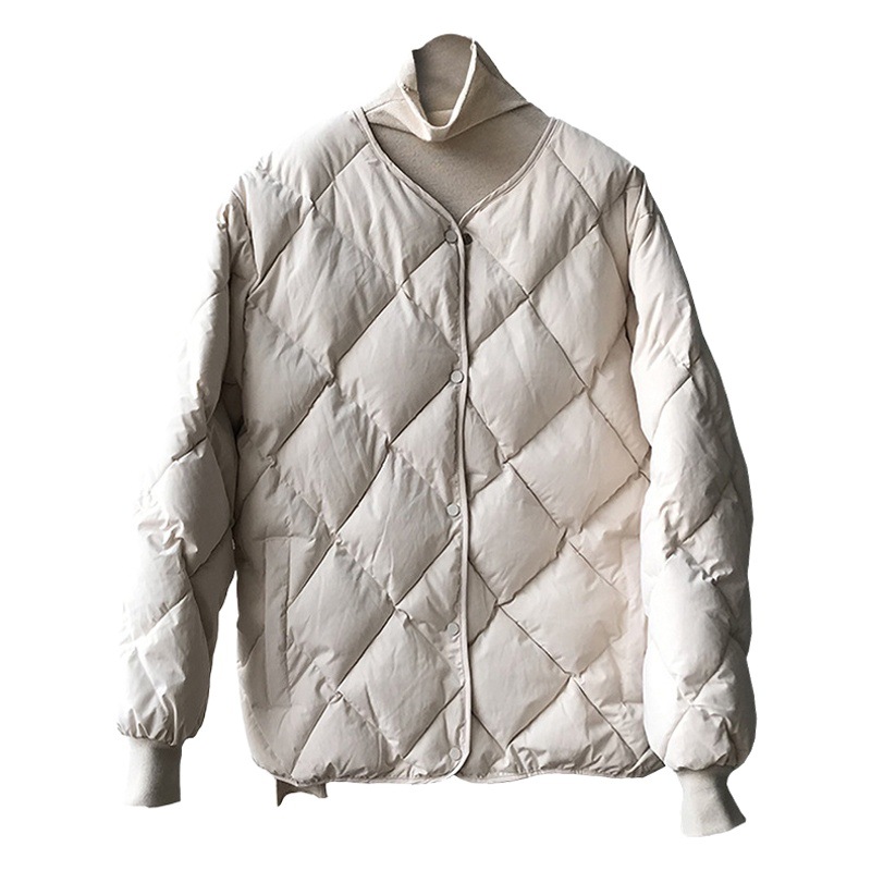 【特別価格 返品交換不可】菱格模様ショート丈野球風コットンジャケット レディース 冬用コットンジャケット 防寒コットンジャケット レディース 5667