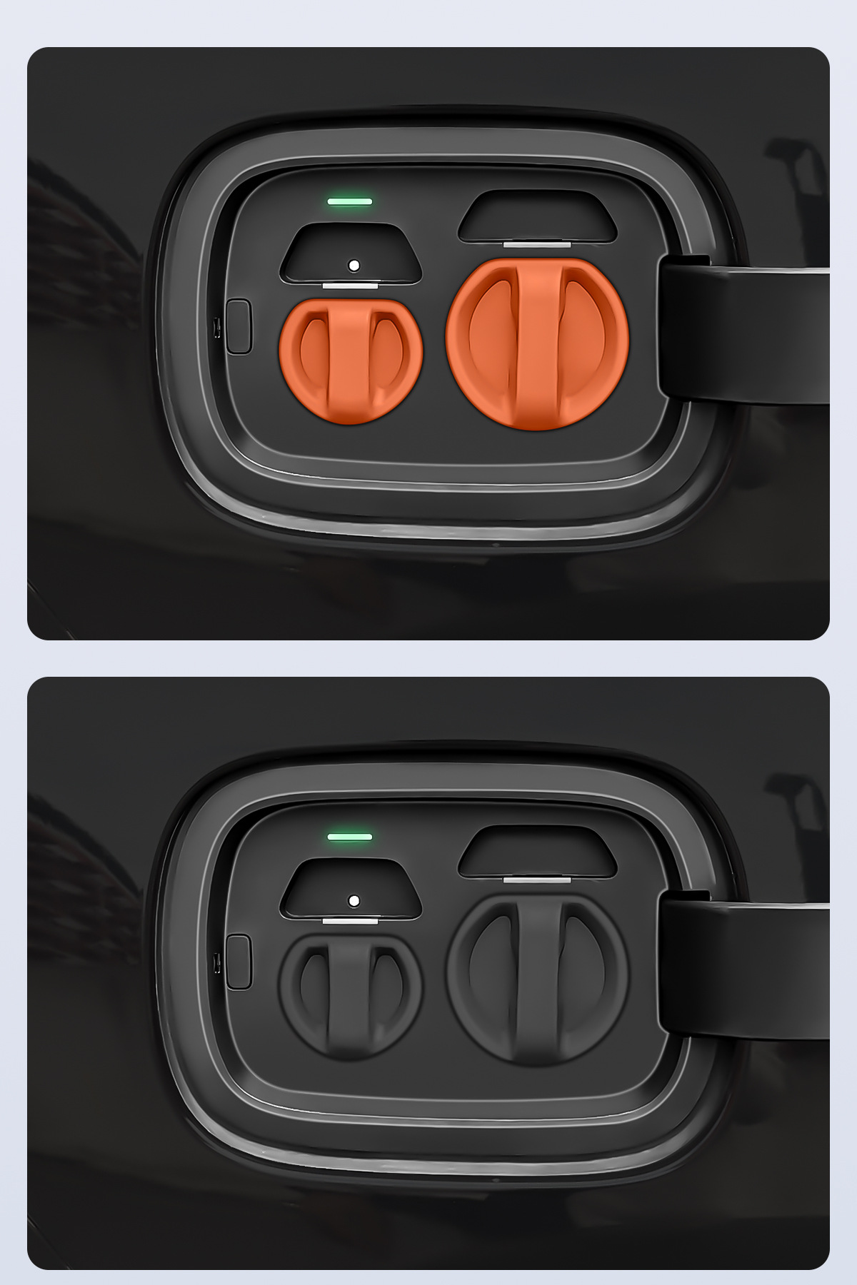 Suitable for Car Electric Vehicle Charging Head Protective Cover, Magnetic Silicone Charging Port Cover, Dustproof and Waterproof Protective Cover Modification