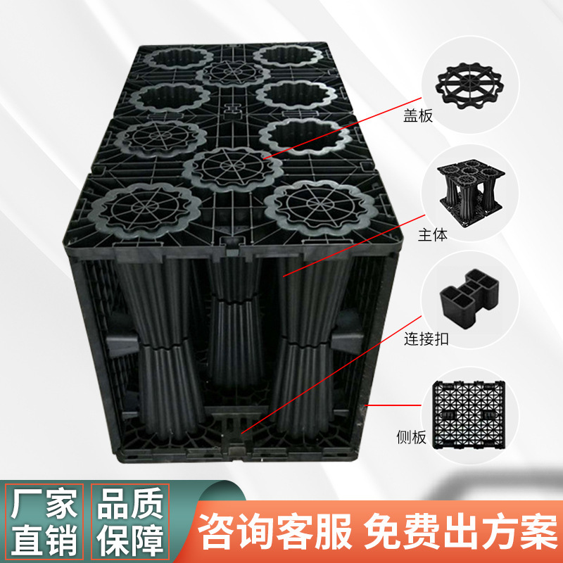 雨水収集器メーカー直販PP貯水池モジュールスポンジ都市雨水リサイクルシステム収集調整池|undefined
