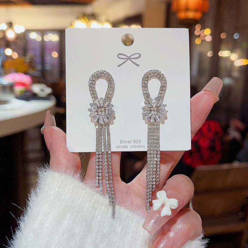 Серебряная игла, серьги из жемчуга, образец 925, стиль легкой роскоши, оптовая торговля