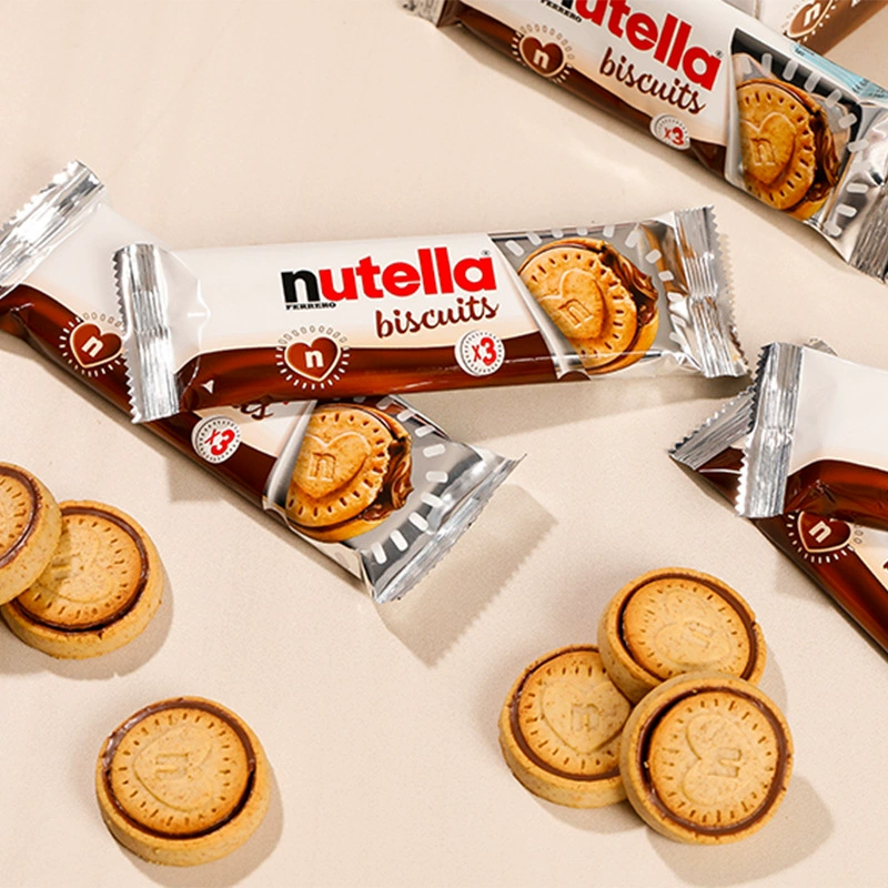 Ферреро Нутелла Нутелла шоколадное печенье с начинкой из лесного ореха 304г/41,4г пакет, повседневные закуски