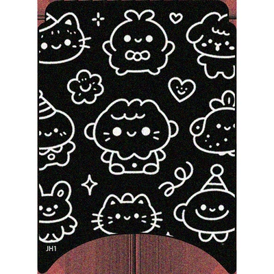 Electric vehicle foot mat: and non-slip silk loop - cute-little-bear
