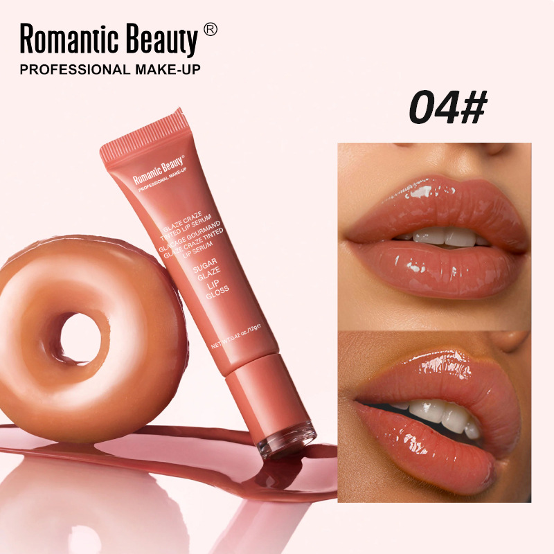 Lápiz labial explosivo transfronterizo, aceite de labios coloreado, brillo de labios, agua hidratante para labios, crema hidratante para labios ligera y brillante, personalización OEM