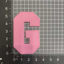 22秋冬渐变袜子标爆款 字母G四色滴塑橡胶带布可粘 硅胶G皮标PVC