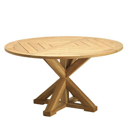 Mesa redonda 1.4m (madera de cera blanca)