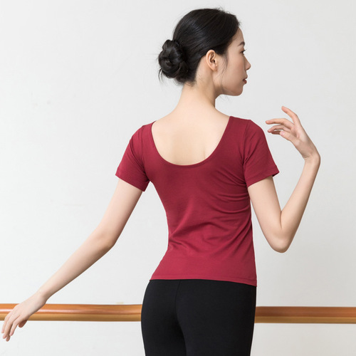 Dance wear tops for women Latin classical dance wear new cross V-neck ballet wear body practice performance wear