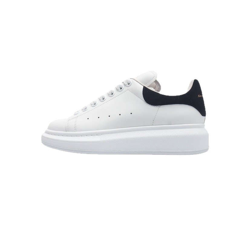 Baskets plateforme blanches femme en cuir véritable casual_voghion.com