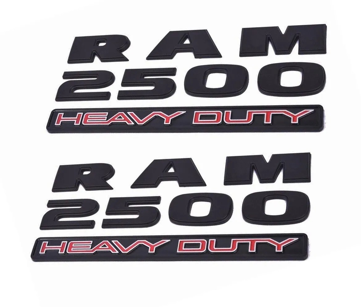Suitable for Dodge Ram1500 2500 3500 Heavy Duty Fender Side Label Black Label Car Label