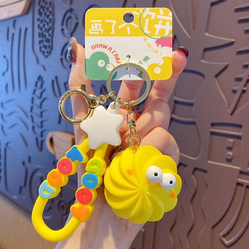 Оригинальная подвеска-сливочное печенье из серии тортов с росписью