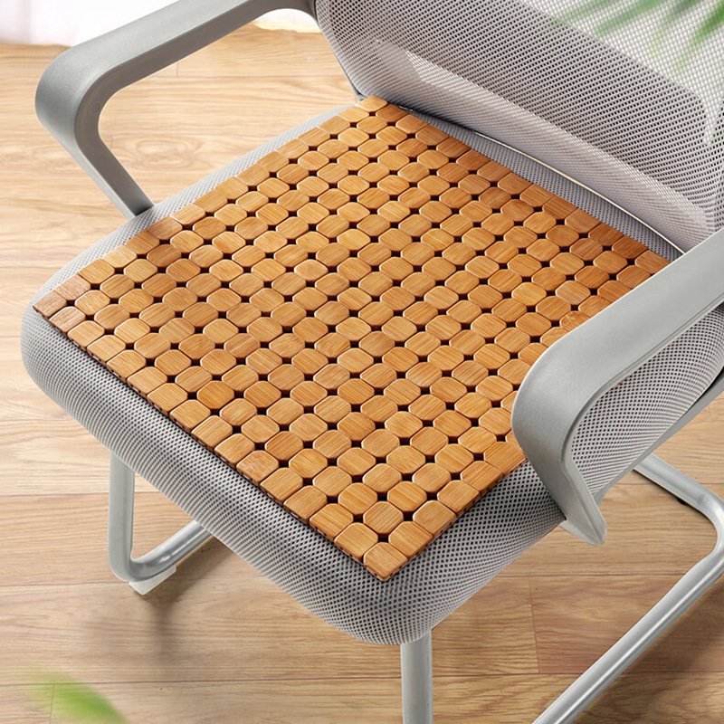 Car seat cushion summer cooling pad, single-piece universal bamboo pad, breathable ice silk rear seat mat, truck seat cushion