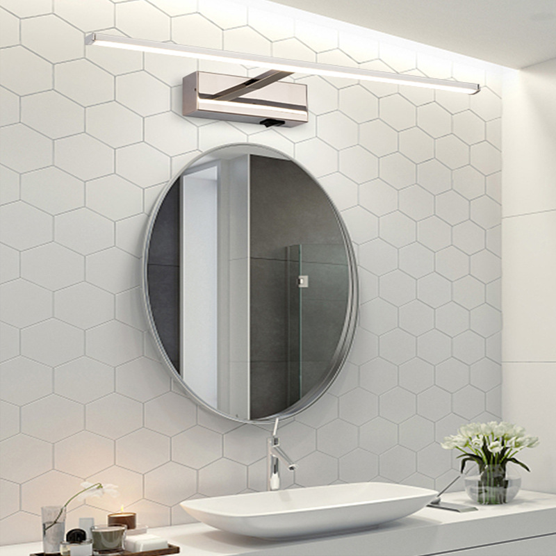 Lámpara de frente de espejo moderno minimalista Hotel espejo de baño lámpara de gabinete personalidad creativa Luz de lujo nórdico tocador lámpara de maquillaje