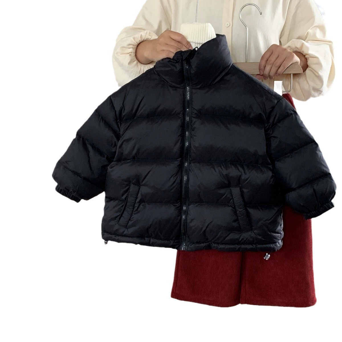 莱抱抱 Winter warm short down jacket, 2023, children's clothing, Korean style