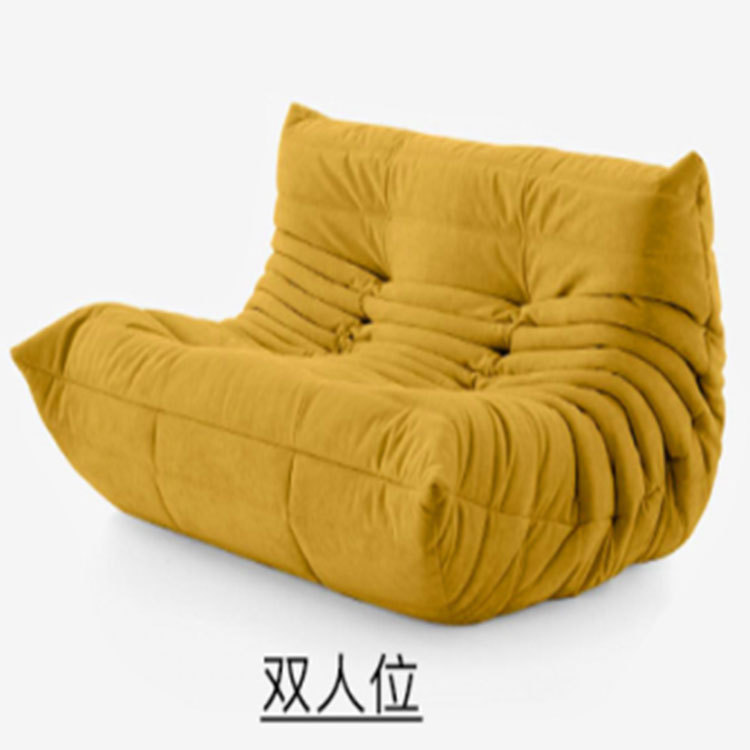 Sofá individual moderno tipo oruga, sofá de tela estilo italiano para sala de estar de apartamento pequeño, sillón para dormitorio, cómodo.