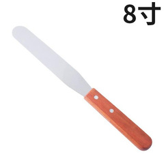 廠家直銷烘焙工具 8寸木柄抹刀 直吻刀  蛋糕抹平刀 蛋糕工具