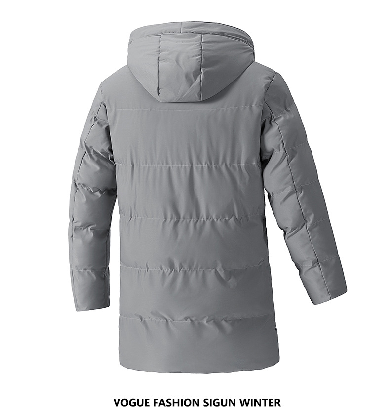 ​​Men's Oversized Hooded Cotton Coat – Winter Warm Jacket, Loose Fit, Black/Army Green/Grey​​_viptrois.com