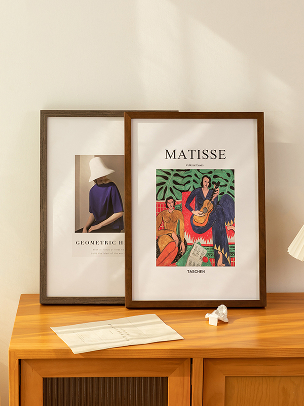 ♔ Simple Solid Wood Picture Frame Empty Frame for Mounting 4K8K Wooden Photo Frames Custom Wall-Mounted A2A3A4A5 Poster Frame