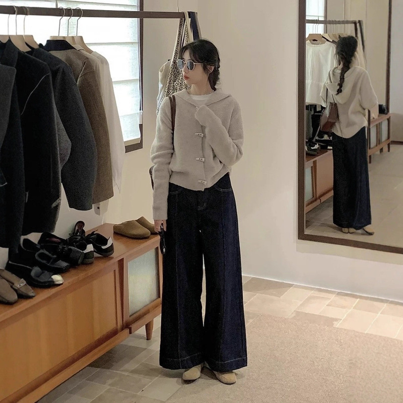 D7589设计感中线牛仔裤27腰66长96-仅供货经销商不退换|undefined