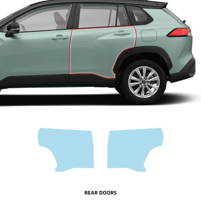 Car Protective Film No Cutting – Car paint protective film - one-tpu-film-for-the-rear-door-imported-tpu-film-specially-cut-for-special-vehicles