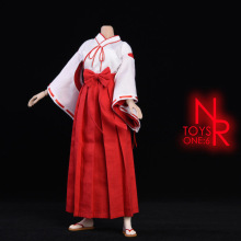 批发NRTOYS 1/6兵人衣服桔梗巫女服 NR20 和服送弓箭不含女素体