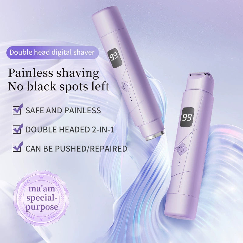 Двухголовый электрический бритвенный аппарат для женщин в частном подмышечном бритье инструмент для удаления волос в подмышках