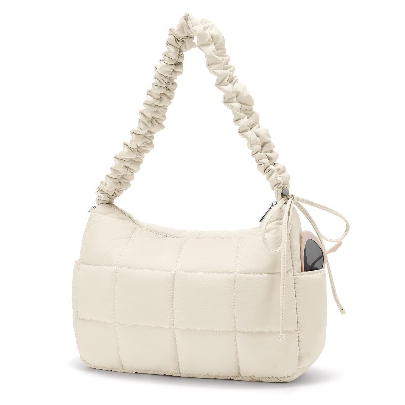 Cross-Border New Style Single-Shoulder Handbag with Adjustable Shoulder Strap, Underarm Bag, Quilted Hobo Bag, Women's Handbag Cross-Border New Style Single-Shoulder Handbag with Adjustable Shoulder Strap, Underarm Bag, Quilted Hobo Bag, Women's Handbag