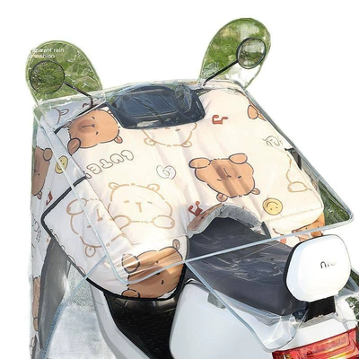Motorcycle front windshield: Transparent High-Definition Enlarged and Thickened