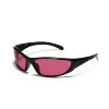 Black frame purple red film