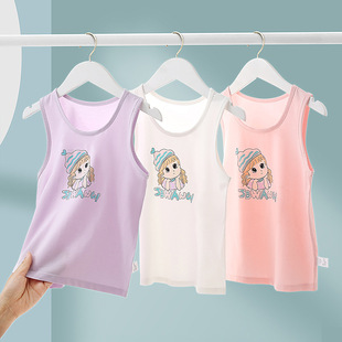 Girls' Class A Cotton Vest Modal Inner Wear Sling Women's Treasure Summer Thin Little Girl Baby Girl Children's Base