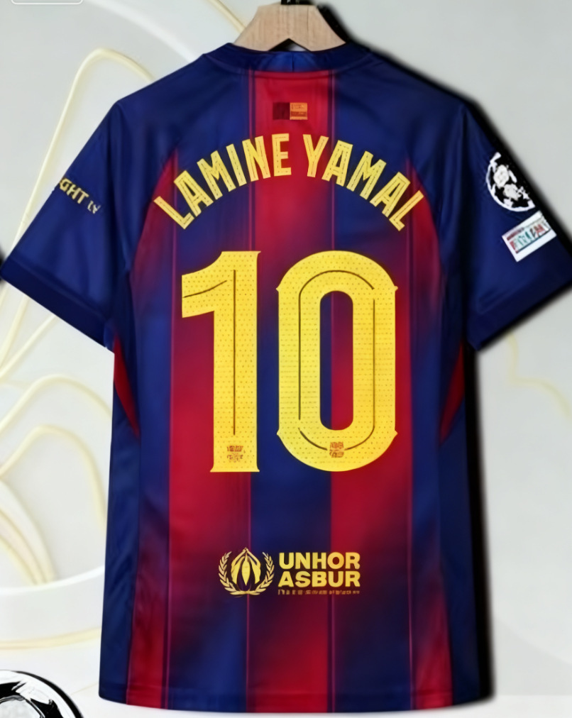 2526 camiseta de fútbol de La Liga, estrella del Real Madrid, Mbappé Vinicius, la misma camiseta impresa número mayorista transfronterizo