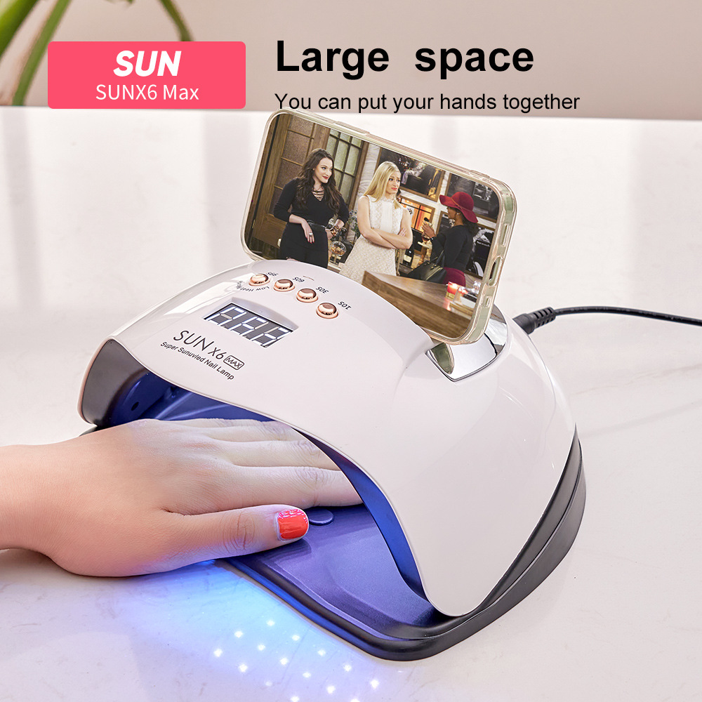 Nueva máquina de fototerapia de uñas de alta potencia 220W máquina de fototerapia de secado rápido lámpara para hornear secador de uñas no negro transfronterizo
