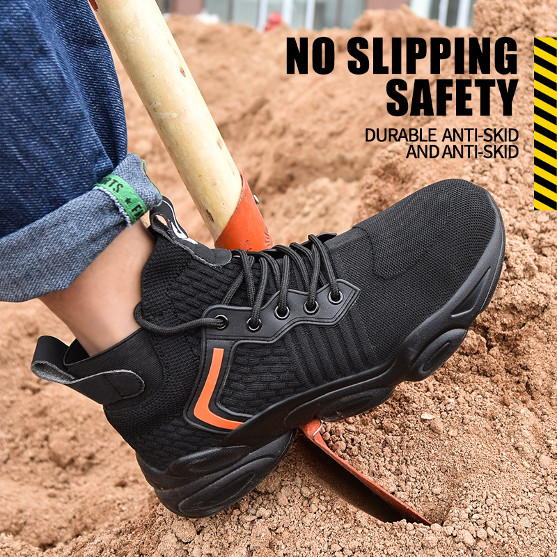 Transfronterizos nuevos zapatos de protección laboral de alta calidad anti-Smashing anti-piercing zapatos de trabajo de seguridad transpirables ligeros zapatos de seguridad para hombres image 6