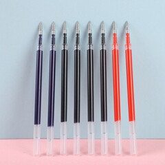 工場生産プレスペンリフィル K35 弾丸 0.5 赤青黒ゲルペンリフィル