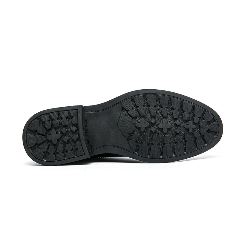 2024 cuatro estaciones bloco zapatos de hombre de negocios vestido formal británico tallado zapatos de cuero de hombre correa de tendencia transpirable zapatos Oxford image 5
