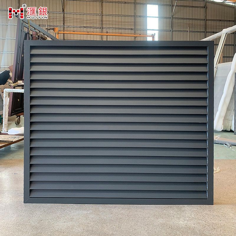High-end aluminum alloy louvered privacy fence, small yard fence, villa railing, courtyard wall, outdoor fence, aluminum art