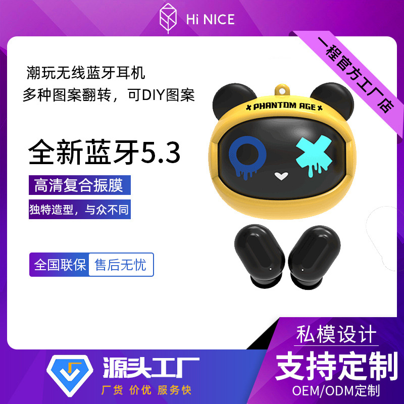 Auriculares Bluetooth de alto valor giratorios de fábrica que cambian la cara en la oreja