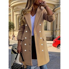 S 51434 Double Breasted Wool Coat �p�ſ۴��� �羳�W��