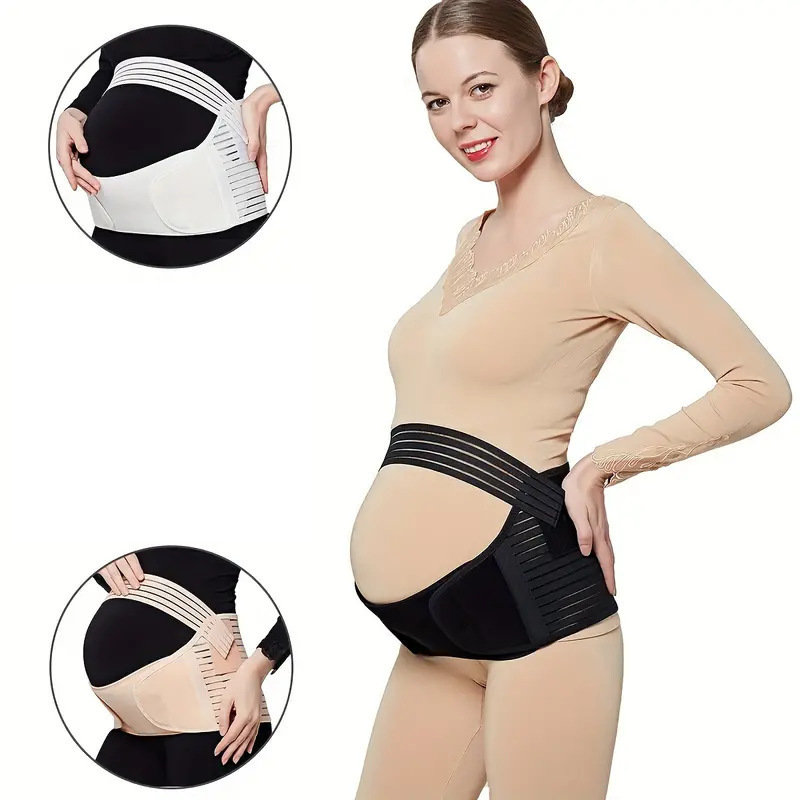 Cross-Border Maternity Belly Support Belt, Adjustable Mid-Late Pregnancy Belly Band, Pregnancy Waist Support Belt, Velcro Pregnancy Support Belt