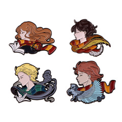 魔法男孩奇幻滴油胸章徽章合金配飾別針服裝背包飾品外貿跨境胸針