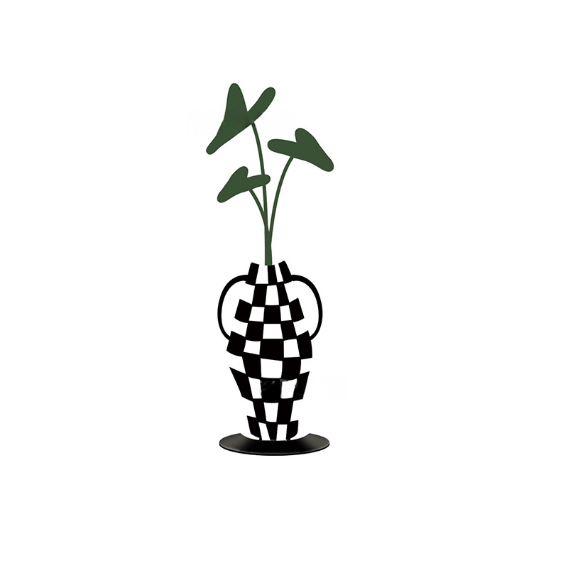 Planta de hierro forjado, decoración del gabinete de comedor, nicho de alta calidad, decoración de escritorio de la sala de estar, regalo personal image 17