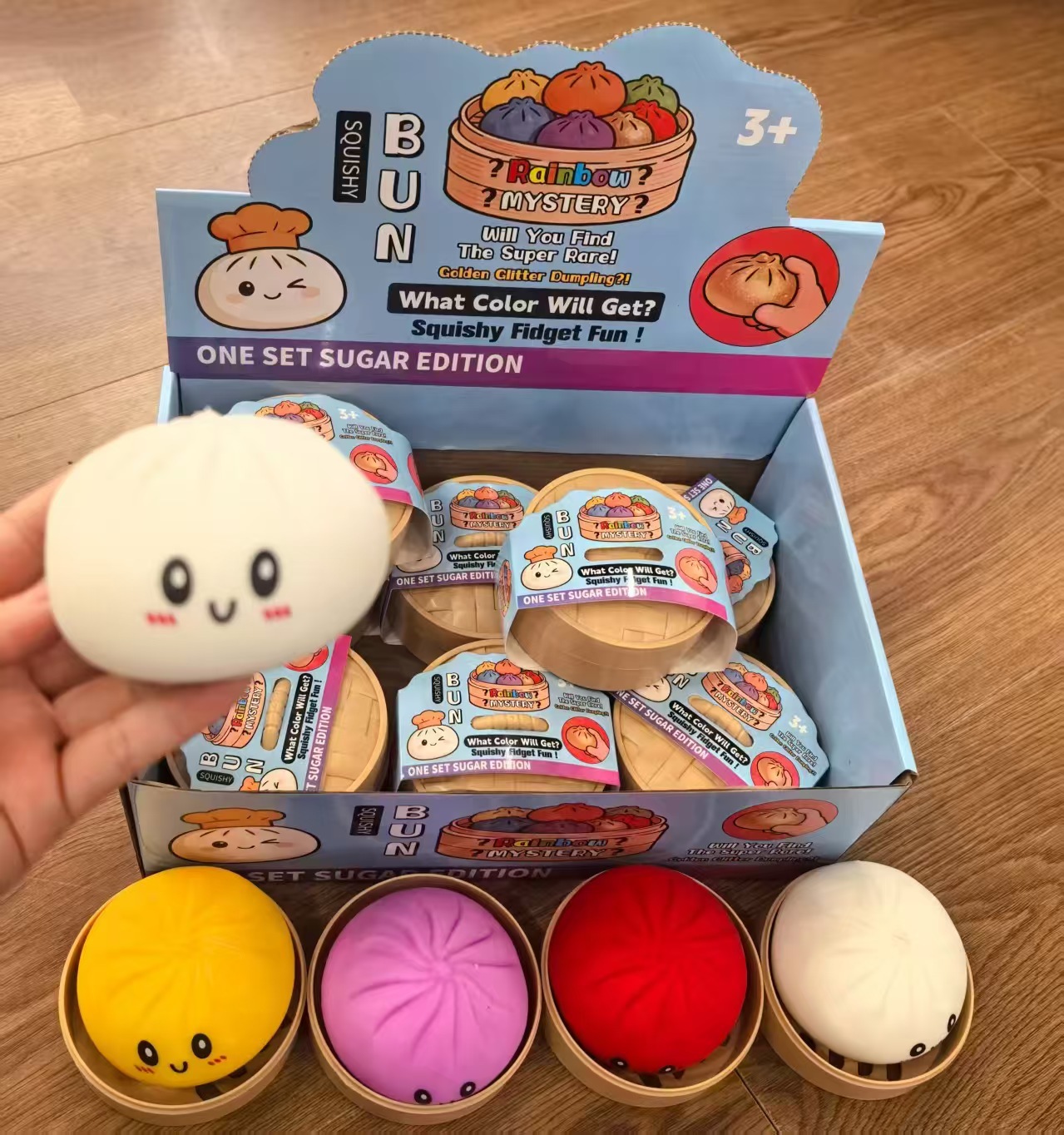 Dumpling Squishies Toy Simulación dumpling pellizco juguete de descompresión dumpling juguete torcido