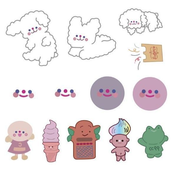 투명한 웃는 얼굴 강아지 13