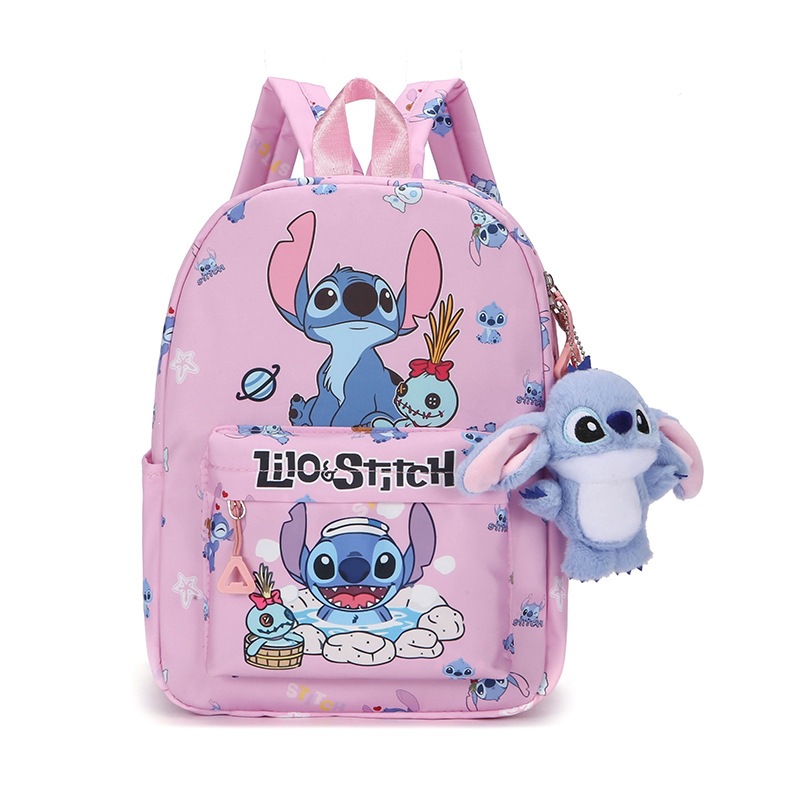 Stitch children's backpack cartoon school bag kindergarten student backpack cute double shoulder backpack versatile girls' backpack