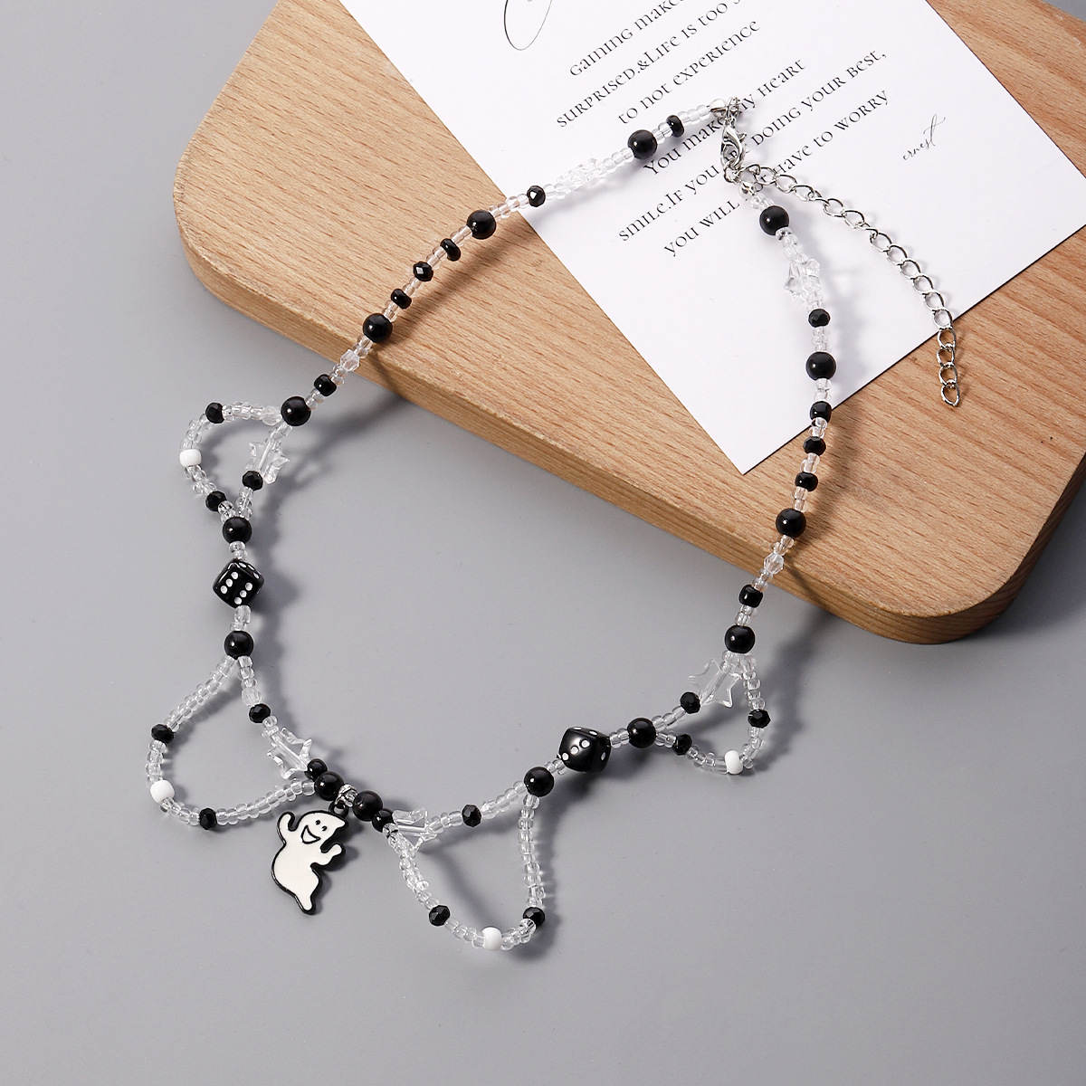 Simple Style Ghost Beaded Womenu0027S Necklace 1 Piece