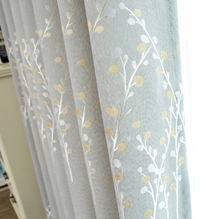 Blackout Curtain Finished Thickened Shade Cloth 2025 New Living Room Bedroom Non-perforated Full Hook Simple Modern