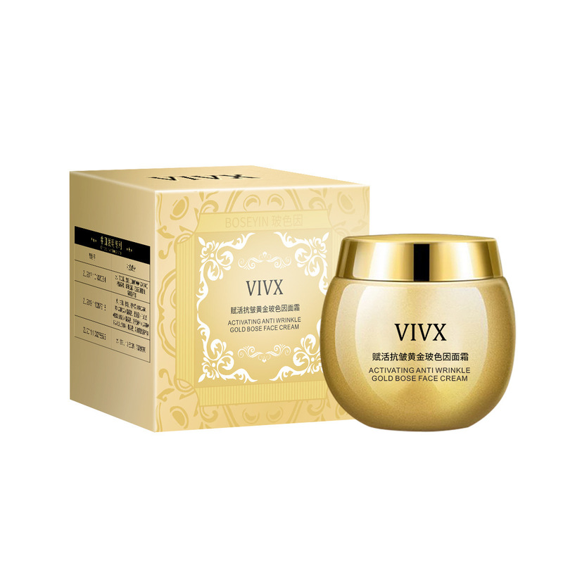 VIVXは抗シワ黄金のガラス色を活性化します。クリームで水分を補います。|undefined