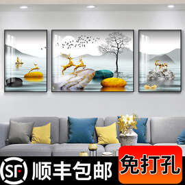 弱电箱装饰遮挡盒电表箱挂画现代餐厅轻奢壁画风景电闸强电源开关