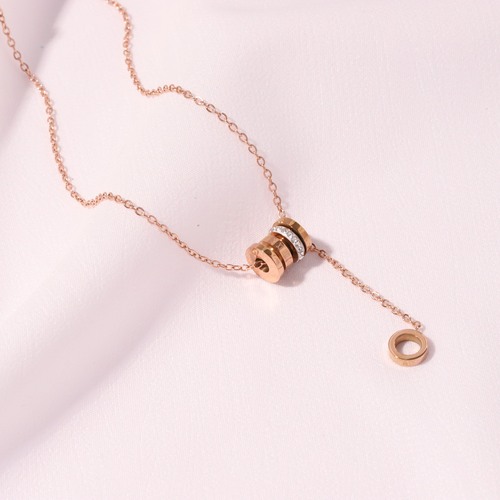 Korean Version Fashion New Slim Waist Tassel Lock Chain Necklace for Women Elegant Personality Sense Matchable Necklace Chain Decor Wholesale