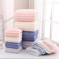 New coral velvet edging towel bath towel set, thickened, absorbent, soft, quick-drying face towel with logo customization