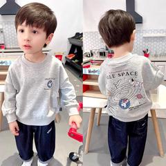 Children's Hoodie 2023 Autumn New Cartoon Style Spring and Autumn Top for Boys Baby Casual Crew Neck Hooded Sweatshirt Trendy