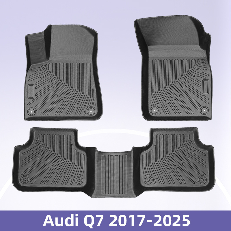 Aplicable a Audi Q7 2017 - 2025 3D todo el tiempo TPE almohadilla de pie almohadilla de respaldo